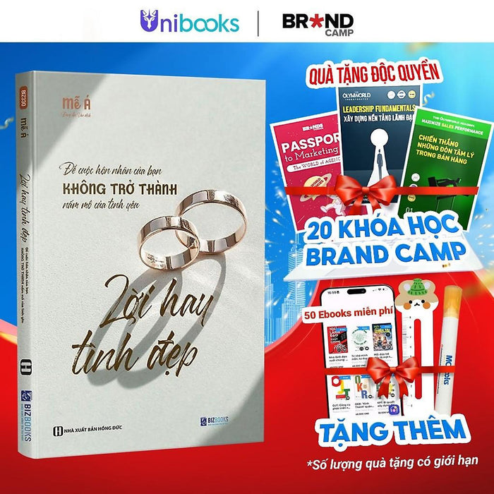 Sách - Lời Hay Tình Đẹp - Để Cuộc Hôn Nhân Của Bạn Không Trở Thành Nấm Mồ Của Tình Yêu - Bizbooks Sách - Lời Hay Tình Đẹp - Để Cuộc Hôn Nhân Của Bạn Không Trở Thành Nấm Mồ Của Tình Yêu - Bizbooks