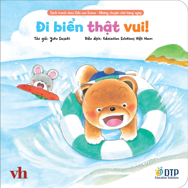 Sách - Dtpbooks - Đi Biển Thật Vui! - Sách Tranh Ehon Gấu Con Kuma - Những Chuyện Nhỏ Hàng Ngày