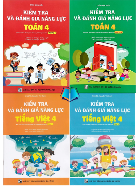Sách - Kiểm Tra Và Đánh Giá Năng Lực Toán + Tiếng Việt Lớp 4 (Theo Chương Trình Gdpt 2018)