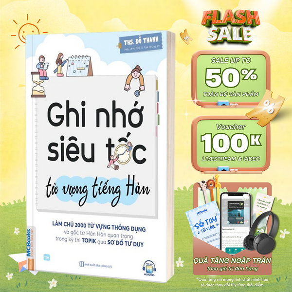 Sách - Ghi Nhớ Siêu Tốc Từ Vựng Tiếng Hàn - Mcbooks