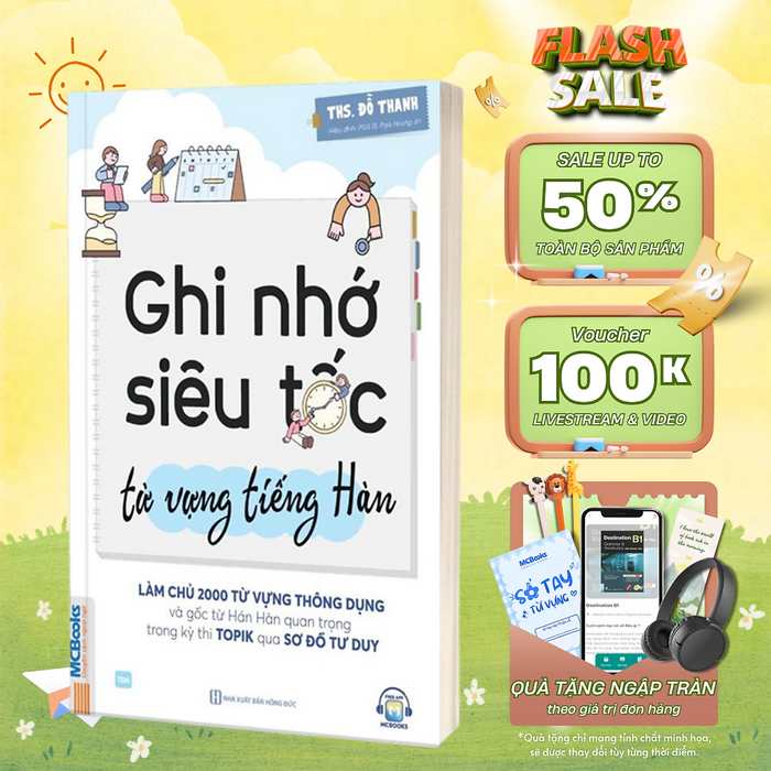 Sách - Ghi Nhớ Siêu Tốc Từ Vựng Tiếng Hàn - Mcbooks Sách - Ghi Nhớ Siêu Tốc Từ Vựng Tiếng Hàn - Mcbooks