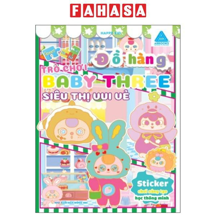 Sách - Sticker Chơi Sáng Tạo Học Thông Minh - Trò Chơi Đồ Hàng Baby Three - Siêu Thị Vui Vẻ Sách - Sticker Chơi Sáng Tạo Học Thông Minh - Trò Chơi Đồ Hàng Baby Three - Siêu Thị Vui Vẻ