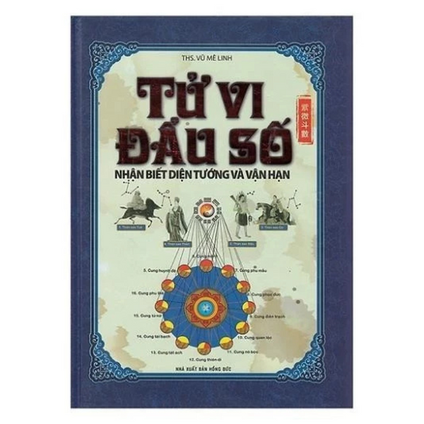 Sách - Tử Vi Đẩu Số Nhận Biết Diện Tướng Và Vận Hạn | Nhận Diện Tướng Mạo Qua Cung Mệnh - Vũ Mê Linh - Nhà Xuất Bản Hồng Đức - Minhlam