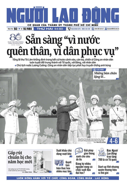Nhật Báo Người Lao Động Từ Ngày 18-08-2025 Đến 24-08-2025