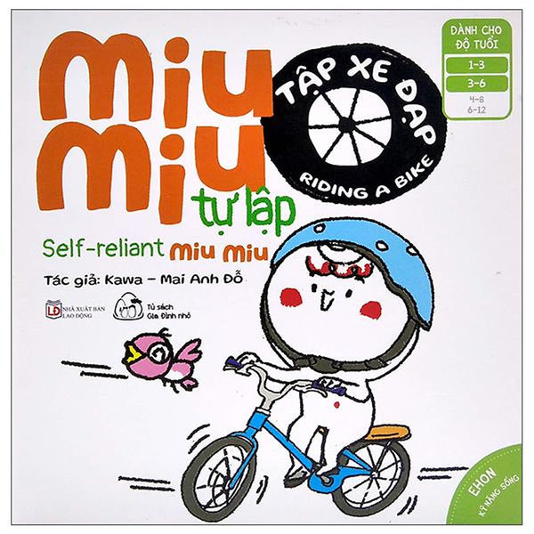 Sách Ehon Miu Miu Tự Lập Phần 2 Song Ngữ - Tập Xe Đạp