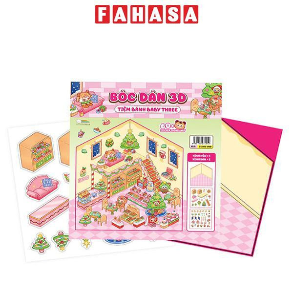 Sách - Bóc Dán 3D - Tiệm Bánh Baby Three