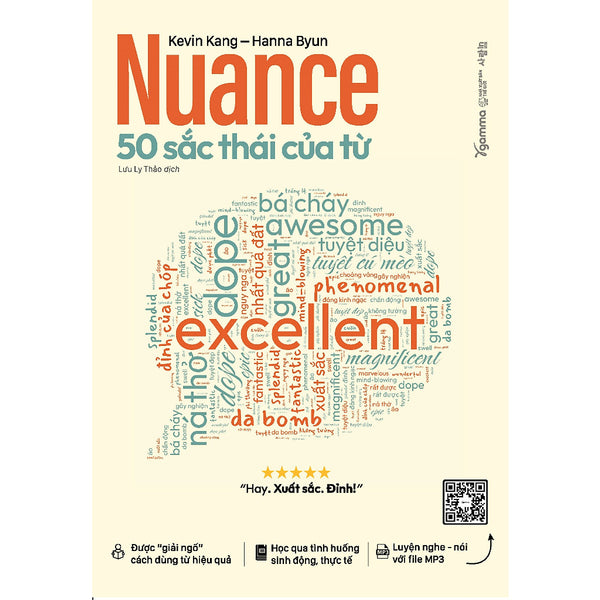Sách Học Ngoại Ngữ Hiệu Quả - Nuance: 50 Sắc Thái Của Từ - Giải Ngố Cách Dùng Từ Hiệu Quả Cùng File Luyện Nghe - Nói