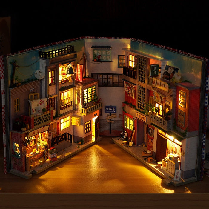 Mô hình BOOK NOOK. Tặng MICA CHE BỤI, KEO DÁN, Có đèn led. Nhà búp bê gỗ DIY Trang Trí Kệ sách. Quà tặng ý Nghĩa Mô hình BOOK NOOK. Tặng MICA CHE BỤI, KEO DÁN, Có đèn led. Nhà búp bê gỗ DIY Trang Trí Kệ sách. Quà tặng ý Nghĩa