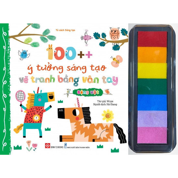 Sách - 100++ Ý Tưởng Sáng Tạo Vẽ Tranh Bằng Vân Tay - Động Vật Sách - 100++ Ý Tưởng Sáng Tạo Vẽ Tranh Bằng Vân Tay - Động Vật