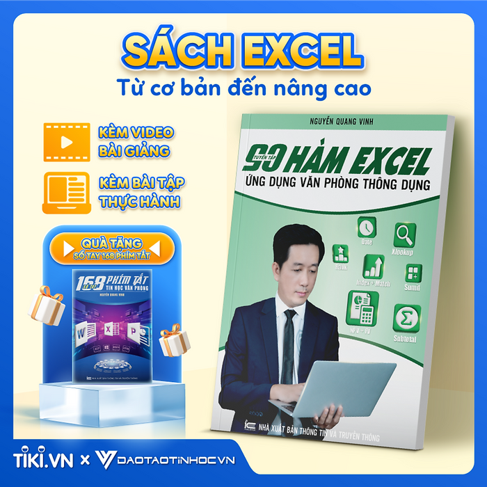 Sách 90 Hàm Excel Đào Tạo Tin Học Ứng Dụng Văn Phòng Thông Dụng Sách 90 Hàm Excel Đào Tạo Tin Học Ứng Dụng Văn Phòng Thông Dụng