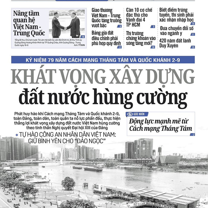 Nhật Báo Người Lao Động Từ Ngày 19-8-2024 Đến 25-8-2024 Nhật Báo Người Lao Động Từ Ngày 19-8-2024 Đến 25-8-2024