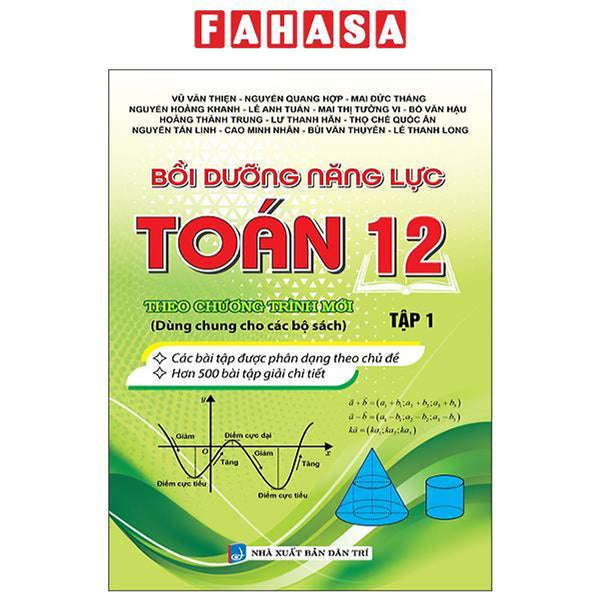Sách - Bồi Dưỡng Năng Lực Toán 12 - Tập 1