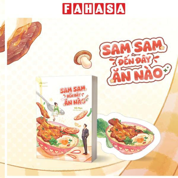 Sách - Sam Sam Đến Đây Ăn Nào - Tặng Kèm Bookmark Bế Hình Tô Cơm
