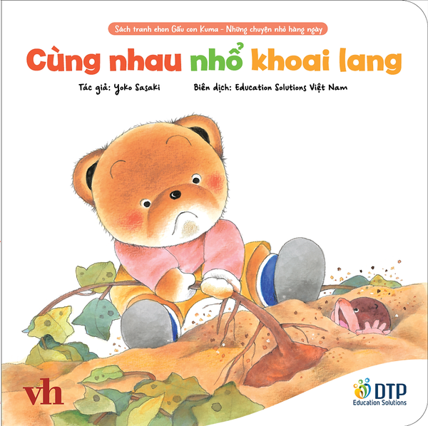 Sách - Dtpbooks - Cùng Nhau Nhổ Khoai Lang - Sách Tranh Ehon Gấu Con Kuma - Những Chuyện Nhỏ Hàng Ngày