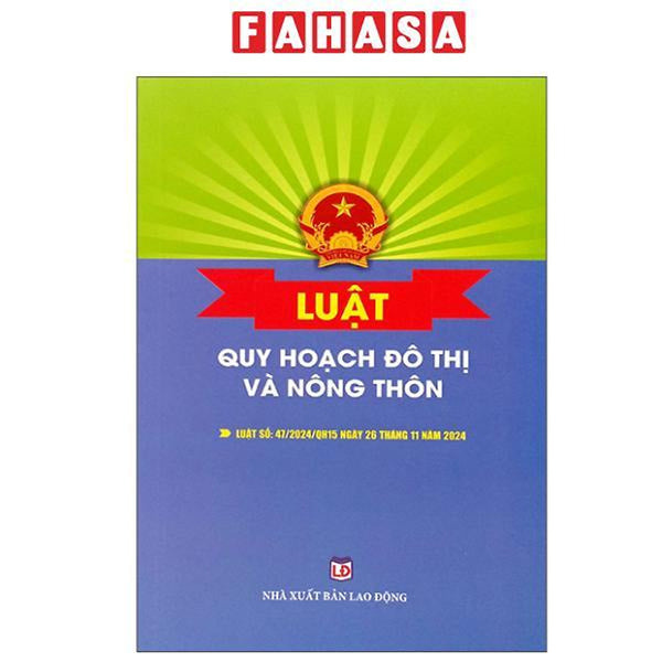 Sách - Luật Quy Hoạch Đô Thị Và Nông Thôn
