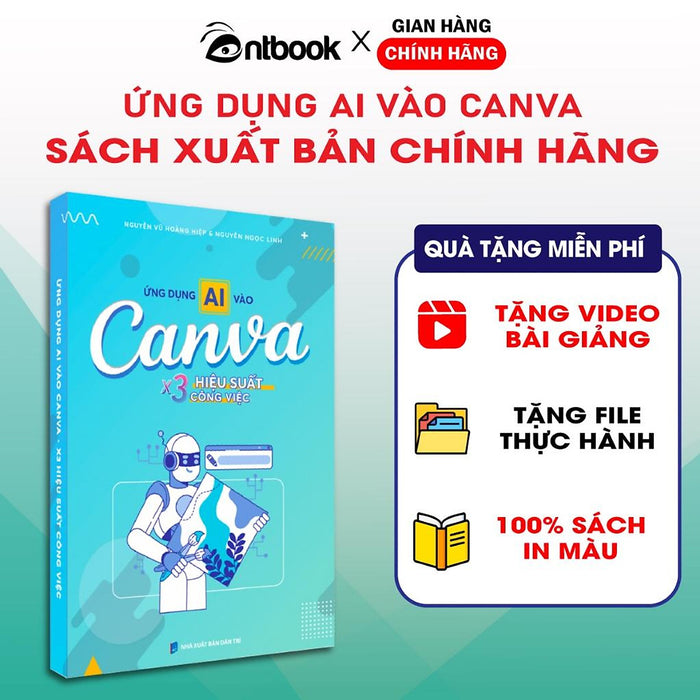Sách Ứng Dụng Ai Vào Canva X3 Hiệu Suất Làm Việc, Tặng Video Hướng Dẫn, Xuất Bản Chính Hãng Sách Ứng Dụng Ai Vào Canva X3 Hiệu Suất Làm Việc, Tặng Video Hướng Dẫn, Xuất Bản Chính Hãng