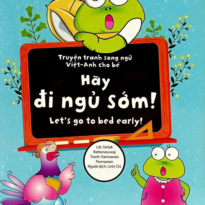 Sách Truyện Tranh Song Ngữ Việt Anh Cho Bé - Hãy Đi Ngủ Sớm Sách Truyện Tranh Song Ngữ Việt Anh Cho Bé - Hãy Đi Ngủ Sớm