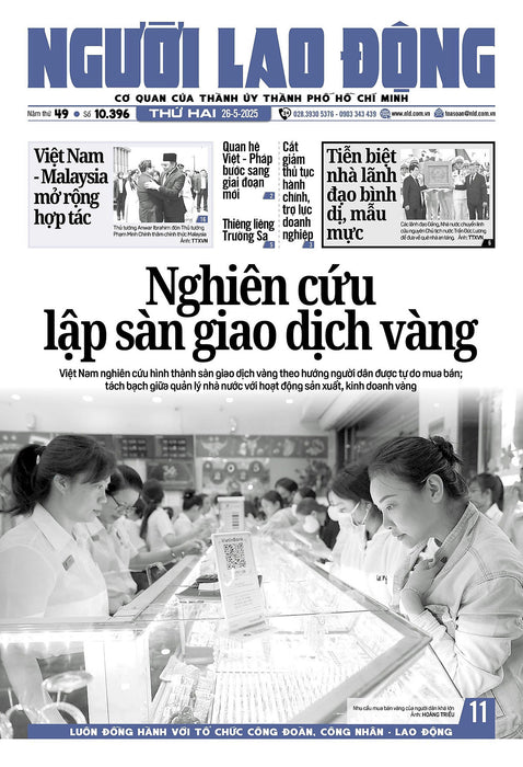 Nhật Báo Người Lao Động Từ Ngày 26-05-2025 Đến 01-06-2025 Nhật Báo Người Lao Động Từ Ngày 26-05-2025 Đến 01-06-2025