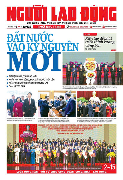 Nhật Báo Người Lao Động Từ Ngày 30-06-2025 Đến 06-07-2025