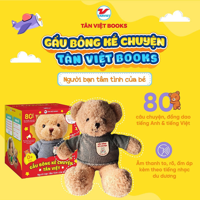 Gấu Bông Kể Chuyện Song Ngữ Anh Việt - Người Bạn Tâm Tình Của Bé (Kết Nối Được Bluetooth) (Tv) Gấu Bông Kể Chuyện Song Ngữ Anh Việt - Người Bạn Tâm Tình Của Bé (Kết Nối Được Bluetooth) (Tv)