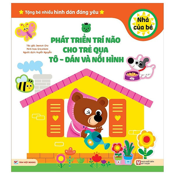 Phát Triển Trí Não Cho Trẻ Qua Tô - Dán Và Nối Hình - Nhà Của Bé