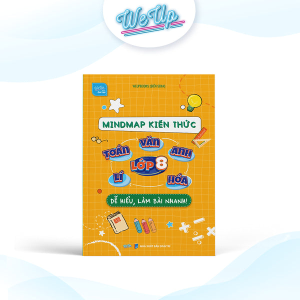 Sách - Mindmap Kiến Thức Toán Văn Anh Lí Hóa Lớp 8 - Dễ Hiểu, Làm Bài Nhanh!