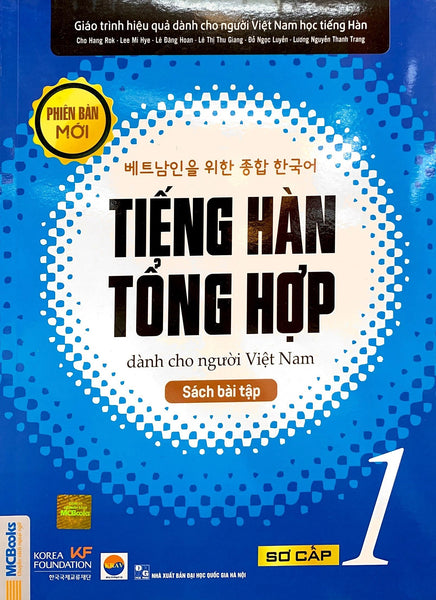 Sách Tiếng Hàn Tổng Hợp Dành Cho Người Việt - Sơ Cấp 1 - Sách Bài Tập - Mcbooks