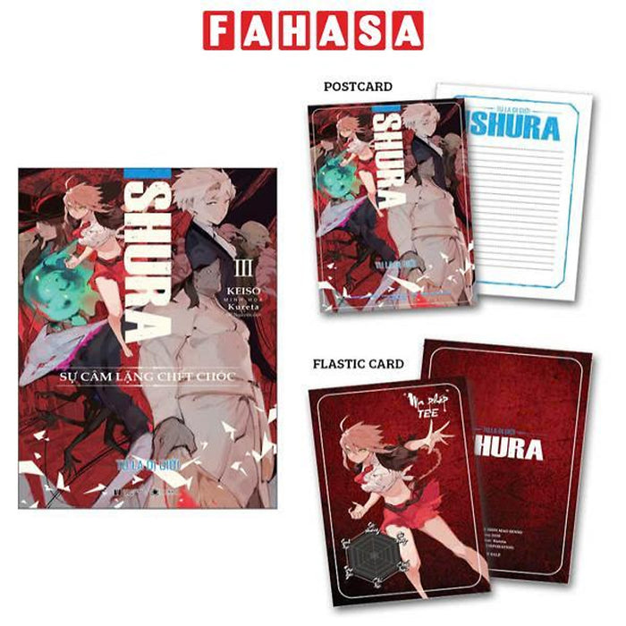 Sách - Ishura - Tu La Dị Giới - Tập 3 - Sự Câm Lặng Chết Chóc - Tặng Kèm Postcard + Thẻ Card Phủ Nhũ Sách - Ishura - Tu La Dị Giới - Tập 3 - Sự Câm Lặng Chết Chóc - Tặng Kèm Postcard + Thẻ Card Phủ Nhũ
