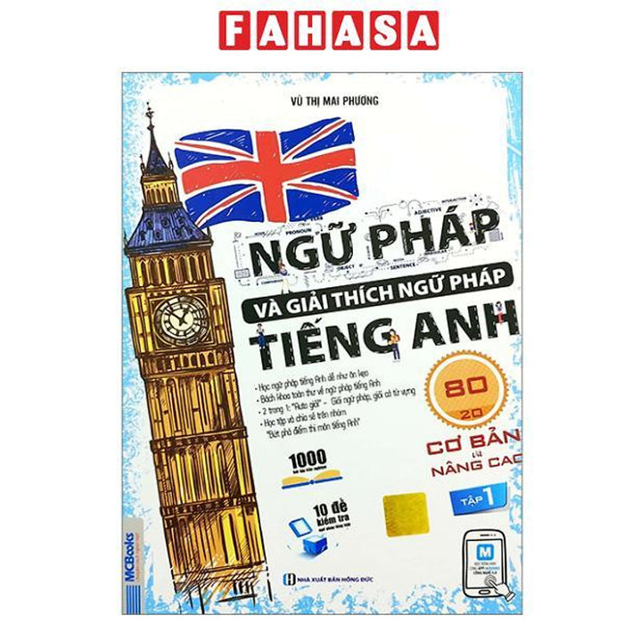 Sách - Ngữ Pháp Và Giải Thích Ngữ Pháp Tiếng Anh Cơ Bản Và Nâng Cao - Tập 1 (Tái Bản 2025) Sách - Ngữ Pháp Và Giải Thích Ngữ Pháp Tiếng Anh Cơ Bản Và Nâng Cao - Tập 1 (Tái Bản 2025)