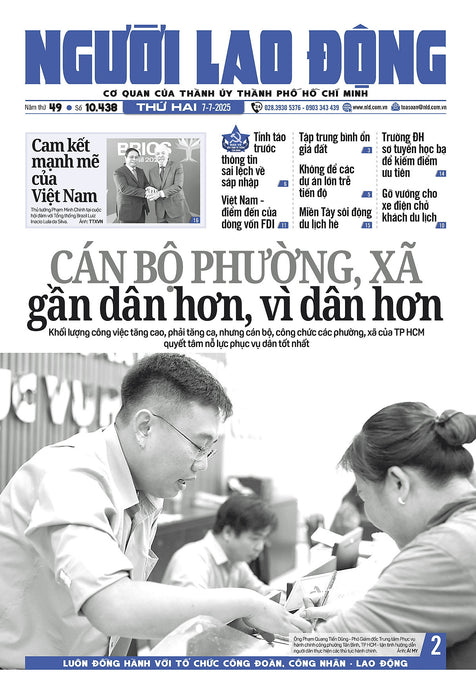 Nhật Báo Người Lao Động Từ Ngày 07-07-2025 Đến 13-07-2025 Nhật Báo Người Lao Động Từ Ngày 07-07-2025 Đến 13-07-2025