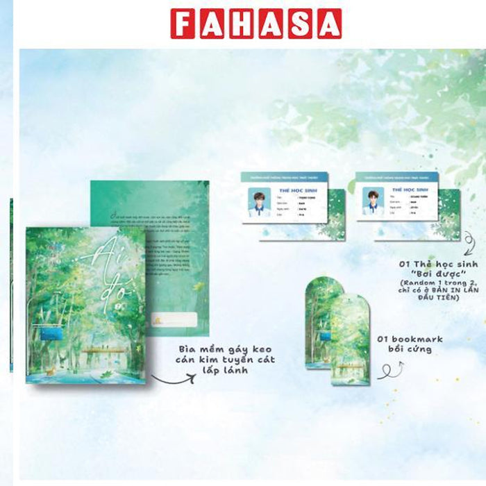 Sách - Ai Đó - Tập 1 - Tặng Kèm Bookmark + Thẻ Học Sinh Random 1 Trong 2 Mẫu Sách - Ai Đó - Tập 1 - Tặng Kèm Bookmark + Thẻ Học Sinh Random 1 Trong 2 Mẫu
