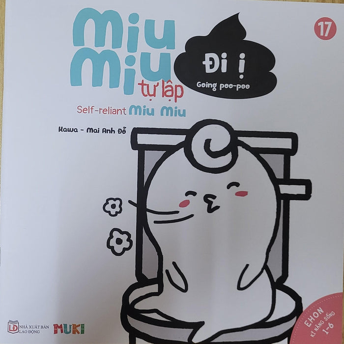 Sách Ehon Miu Miu Tự Lập Phần 1 Song Ngữ - Đi Ị Sách Ehon Miu Miu Tự Lập Phần 1 Song Ngữ - Đi Ị
