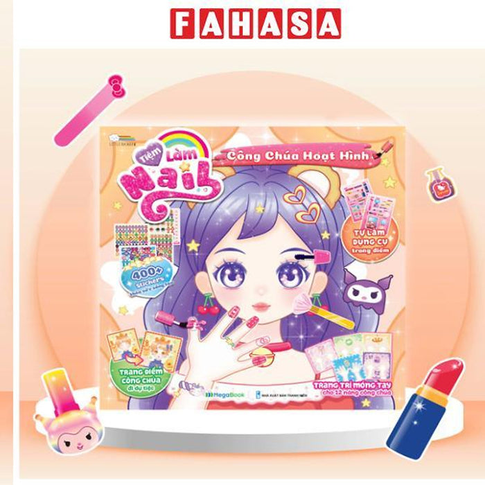 Sách - Tiệm Làm Nail - Công Chúa Hoạt Hình Sách - Tiệm Làm Nail - Công Chúa Hoạt Hình