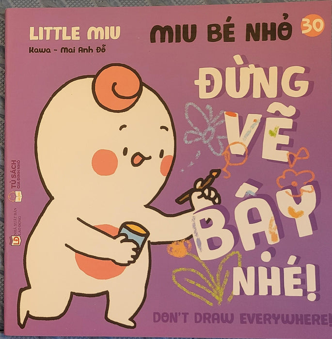 Sách Ehon Miu Bé Nhỏ Phần 3 Song Ngữ - Đừng Vẽ Bậy Nhé Sách Ehon Miu Bé Nhỏ Phần 3 Song Ngữ - Đừng Vẽ Bậy Nhé