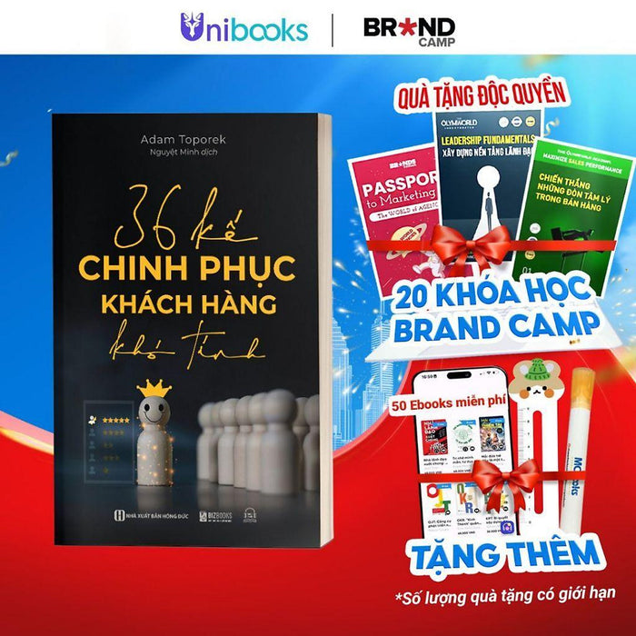 Sách - 36 Kế Chinh Phục Khách Hàng Khó Tính: Bí Quyết Tư Duy, Giao Tiếp, Và Thuyết Phục Hiệu Quả- Bizbooks Sách - 36 Kế Chinh Phục Khách Hàng Khó Tính: Bí Quyết Tư Duy, Giao Tiếp, Và Thuyết Phục Hiệu Quả- Bizbooks