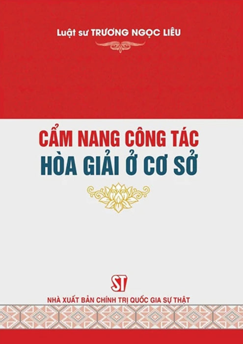 Cẩm Nang Công Tác Hòa Giải Ở Cơ Sở - St Cẩm Nang Công Tác Hòa Giải Ở Cơ Sở - St
