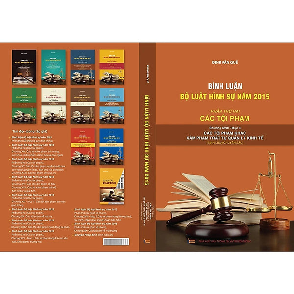 Bình Luận Bộ Luật Hình Sự Năm 2015 (Phần Thứ Hai – Các Tội Pha.M), Chương Xviii, Mục 3: Các Tội Phạm Khác Xâm Pha.M Trật Tự Quản Lý Kinh Tế
