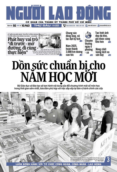 Nhật Báo Người Lao Động Từ Ngày 29-07-2025 Đến 03-08-2025