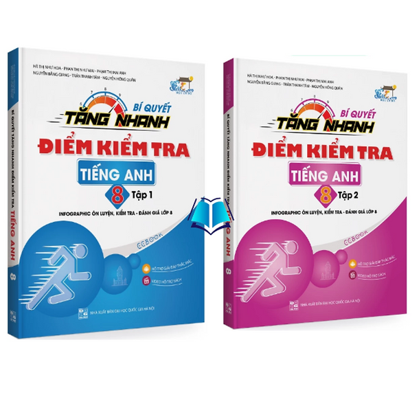 Sách - Bí Quyết Tăng Nhanh Điểm Kiểm Tra Tiếng Anh 8 Tập 1 + 2