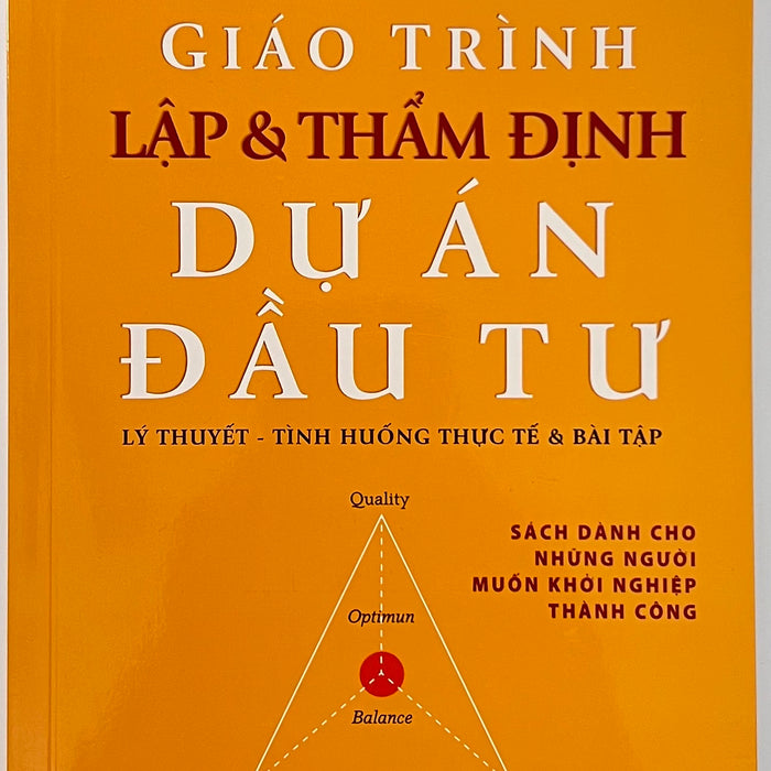 Sách - Giáo Trình Lập & Thẩm Định Dự Án Đầu Tư - Lý Thuyết - Tình Huống Thực Tế & Bài Tập Sách - Giáo Trình Lập & Thẩm Định Dự Án Đầu Tư - Lý Thuyết - Tình Huống Thực Tế & Bài Tập