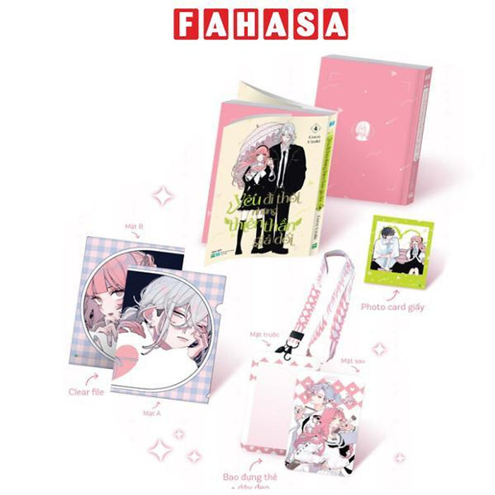 Sách - Yêu Đi Thôi Những Thiên Thần Giả Dối - Tập 4 - Bản Sưu Tầm - Tặng Kèm Photocard Giấy + Bao Đựng Thẻ Và Dây Đeo + Clearfile Sách - Yêu Đi Thôi Những Thiên Thần Giả Dối - Tập 4 - Bản Sưu Tầm - Tặng Kèm Photocard Giấy + Bao Đựng Thẻ Và Dây Đeo + Clearfile