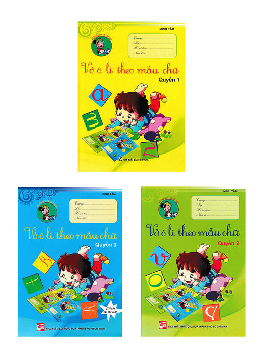 Combo Vở Ô Li Theo Mẫu Chữ Combo Vở Ô Li Theo Mẫu Chữ