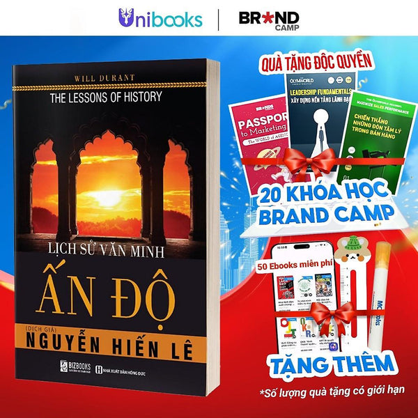 Sách - Lịch Sử Văn Minh Ấn Độ-Nguyễn Hiến Lê-Hành Trình Khám Phá Nền Văn Hóa, Tư Tưởng Và Tôn Giáo Cổ Đại-Bizbooks