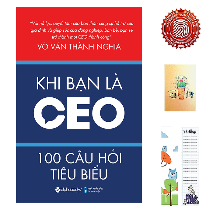 Khi Bạn Là Ceo – 100 Câu Hỏi Tiêu Biểu (Tặng Kèm Sổ Tay Xương Rồng + Bookmark Cú Mèo) Khi Bạn Là Ceo – 100 Câu Hỏi Tiêu Biểu (Tặng Kèm Sổ Tay Xương Rồng + Bookmark Cú Mèo)
