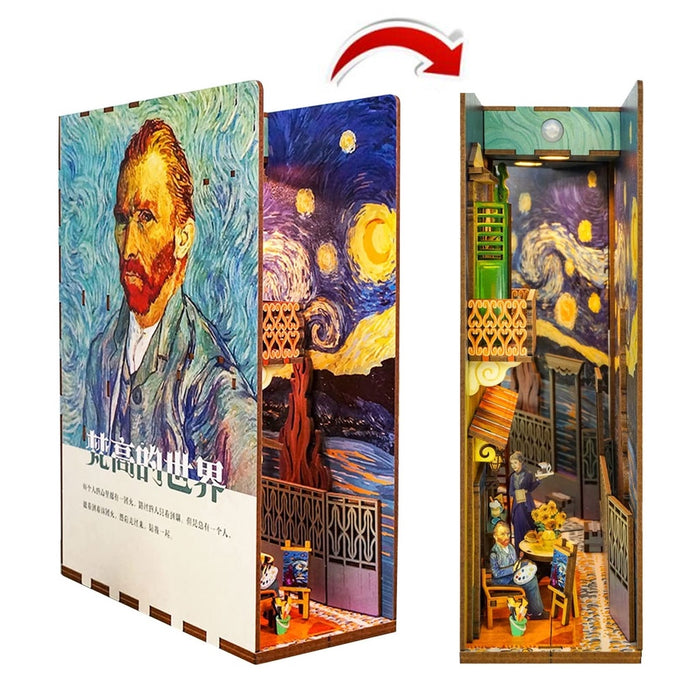 Mô hình BOOK NOOK. Tặng MICA CHE BỤI, KEO DÁN, Có đèn led. Nhà búp bê gỗ DIY Trang Trí Kệ sách. Quà tặng ý Nghĩa Mô hình BOOK NOOK. Tặng MICA CHE BỤI, KEO DÁN, Có đèn led. Nhà búp bê gỗ DIY Trang Trí Kệ sách. Quà tặng ý Nghĩa