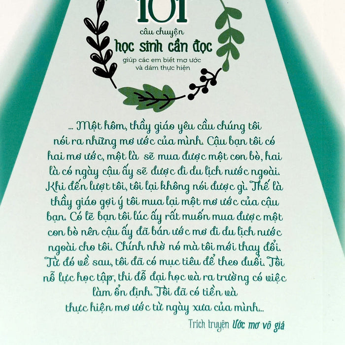 101 Câu Chuyện Học Sinh Cần Đọc Giúp Các Em Biết Mơ Ước Và Dám Thực Hiện 101 Câu Chuyện Học Sinh Cần Đọc Giúp Các Em Biết Mơ Ước Và Dám Thực Hiện