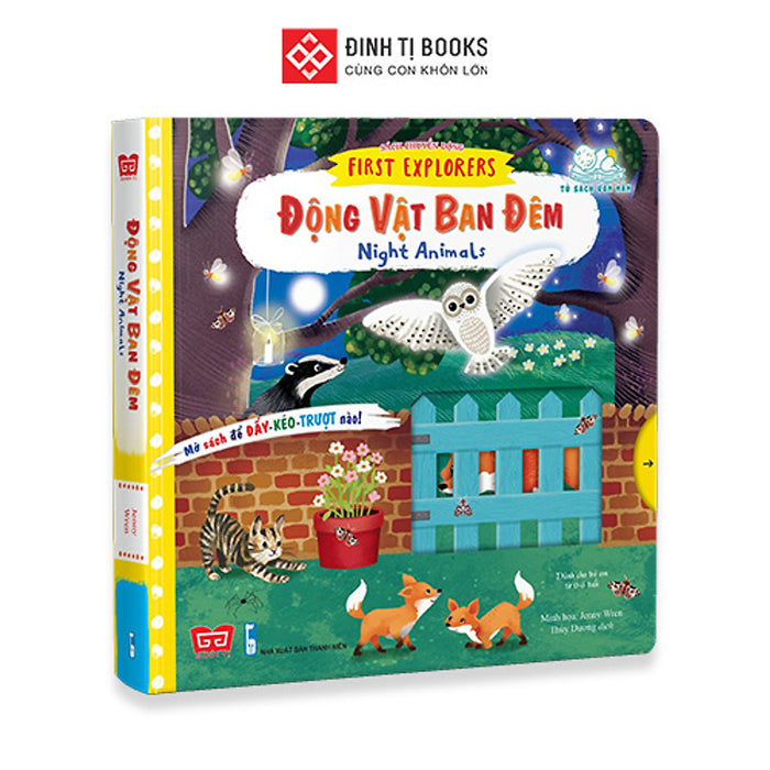Sách Chuyển Động - First Explorers - Night Animals - Động Vật Ban Đêm Sách Chuyển Động - First Explorers - Night Animals - Động Vật Ban Đêm