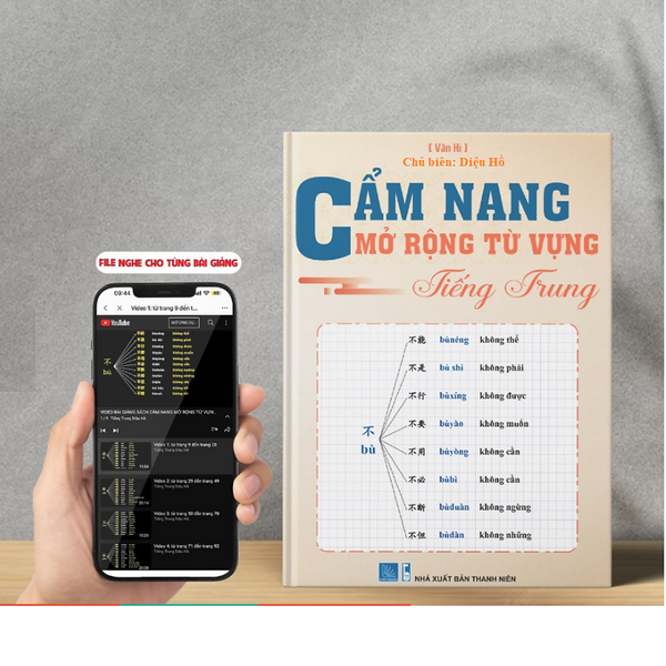 Sách- Cẩm Nang Mở Rộng Từ Vựng Tiếng Trung Có Kèm File Nghe+Dvd Tài Liệu