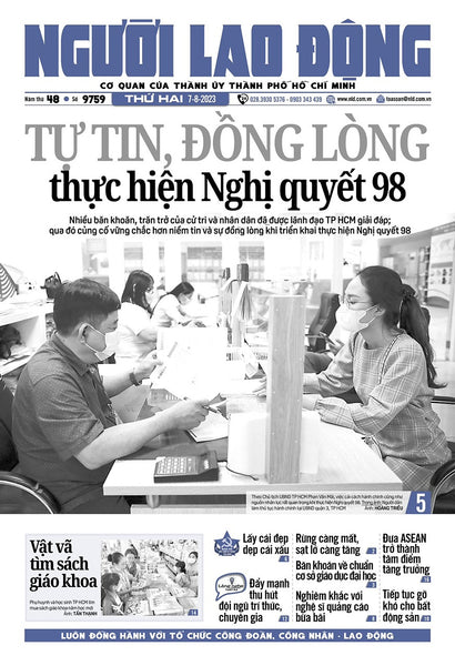 Nhật Báo Người Lao Động Từ Ngày 7-8-2023 Đến 13-8-2023