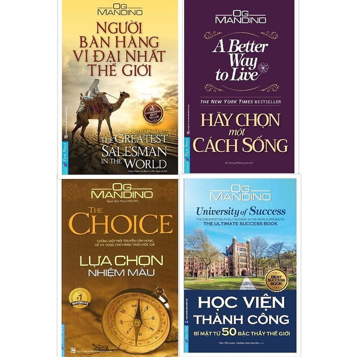 Combo Tác Giả Og Mandino (4 Cuốn)  - Bản Quyền Combo Tác Giả Og Mandino (4 Cuốn)  - Bản Quyền